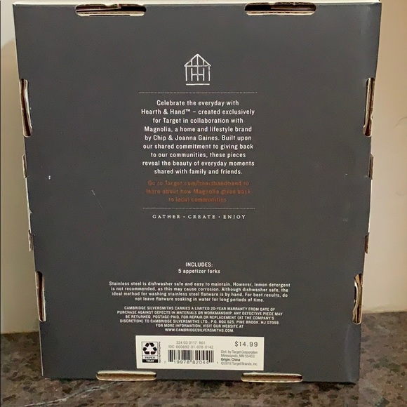 Hearth & Hand with Magnolia - Appetizer Fork Sets - Picture 3 of 3